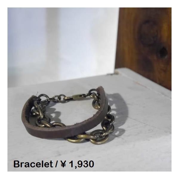 gunda 多層チェーンレザーブレスレット BRACELET | gunda online store