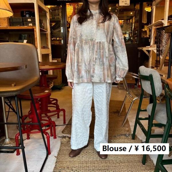 イチ ICHI リネンギャザー 2way プルオーバーブラウス イチ ICHI リネンギャザー 2way プルオーバーブラウス