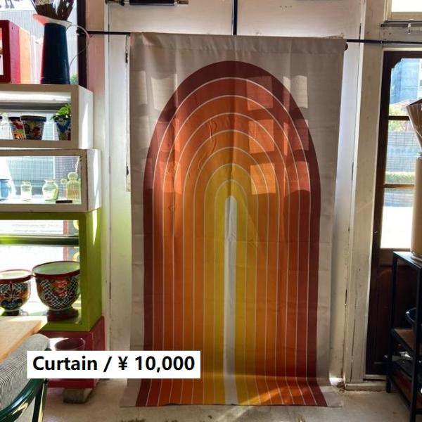 TOPANGA Fabric レトロテキスタイルカーテン 105×200cm トラック
