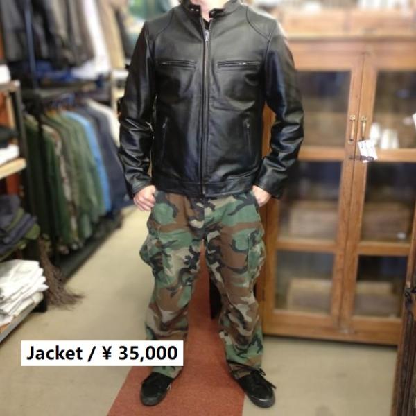 TOPANGA Men's バイカーズレザージャケット L XL 牛革 レザー