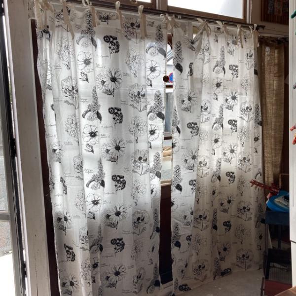 ランドスケープ カーテン 110×180cm フラワー2 : 輸入雑貨屋 BON ETO