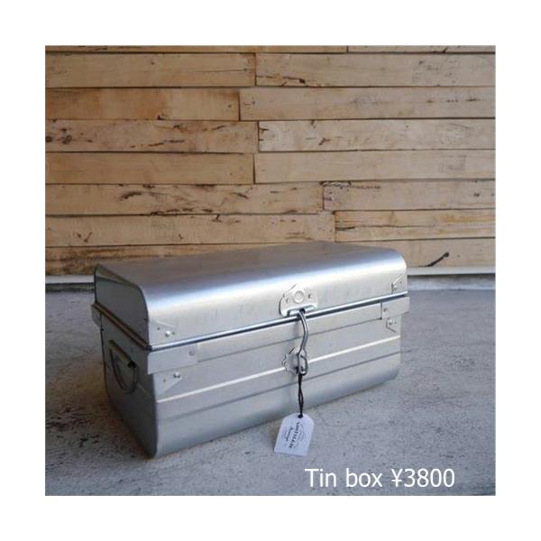 S110 ⭐ 3点セット ブリキトランクBOX (S,M,L)セット USED 綺麗 トランクボックス 3点 S M L ブリキ製 整理収納 おしゃれ