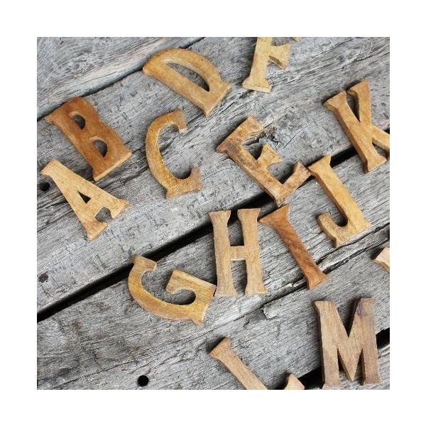 w.s.mam様確認用♡イニシャルオブジェ セラヴィ マンゴーウッドアルファベットオブジェ : 輸入雑貨屋