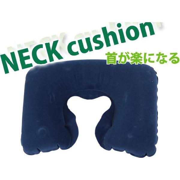 ネッククッション首のクッション紺色 車内や旅先で快適首のクッション 首疲れない首のクッション 腰にも使える首のクッション as1012NV