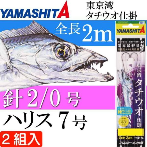 東京湾 タチウオ仕掛 タチ魚針 Wht 2 0号 ハリス7号 パイプ無し 2組入 Yamashita ヤマシタ ヤマリア 605 129 釣り具 船 太刀魚釣り Ks16 Ks Avail 通販 Yahoo ショッピング