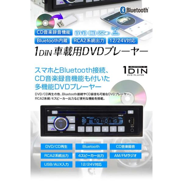 送料無料 1din Dvdプレーヤー Bluetooth対応 Cd音楽録音機能 Dvd305 Usb Aux外部入力 ラジオ機能 Max197 Buyee Buyee 日本の通販商品 オークションの代理入札 代理購入