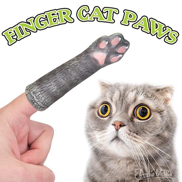■ Finger Cat Paws ■あなたの指が可愛い子猫の足に変身！猫になったつもりで遊んでみて♪※１点での販売です。◆サイズH 11.5 × W 3 × D 3 cm（指を入れる穴は直径約2cm）※多少の誤差はご了承下さい。※当社で販...