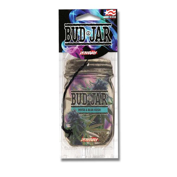 バドジャー エアフレッシュナー BUD JAR AirFreshener (Musk & Blue Kush) 芳香剤 車 部屋 吊り下げ USA アメリカ