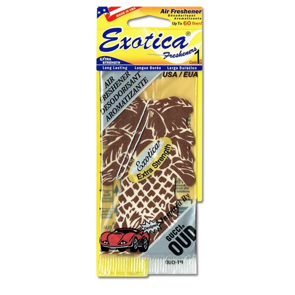 エキゾチカ エアフレッシュナー ウード EXOTICA 芳香剤 車 部屋 吊り下げ ヤシの木 高級感 お香 ウッド