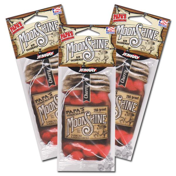 ムーンシャイン エアフレッシュナー (チェリー) 3枚セット Moonshine Air Freshener 芳香剤 車 フルーツ
