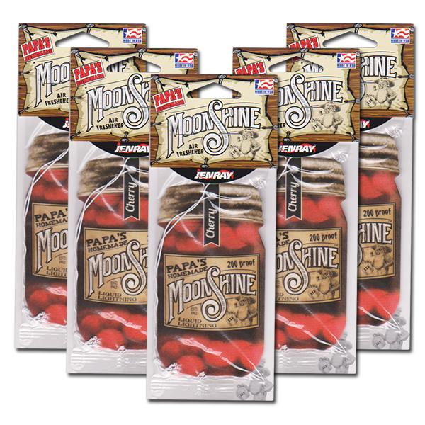 ムーンシャイン エアフレッシュナー (チェリー) 5枚セット Moonshine Air Freshener 芳香剤 車 フルーツ ※メール便送料無料