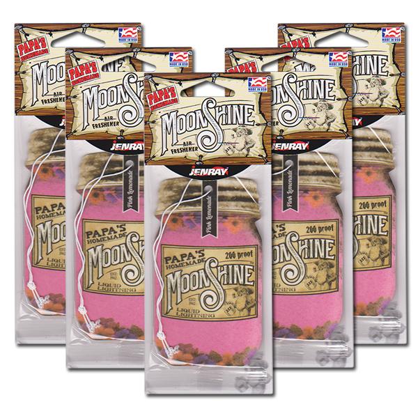 ムーンシャイン エアフレッシュナー (ピンクレモネード) 5枚セット Moonshine Air Freshener 芳香剤 車 ※メール便送料無料