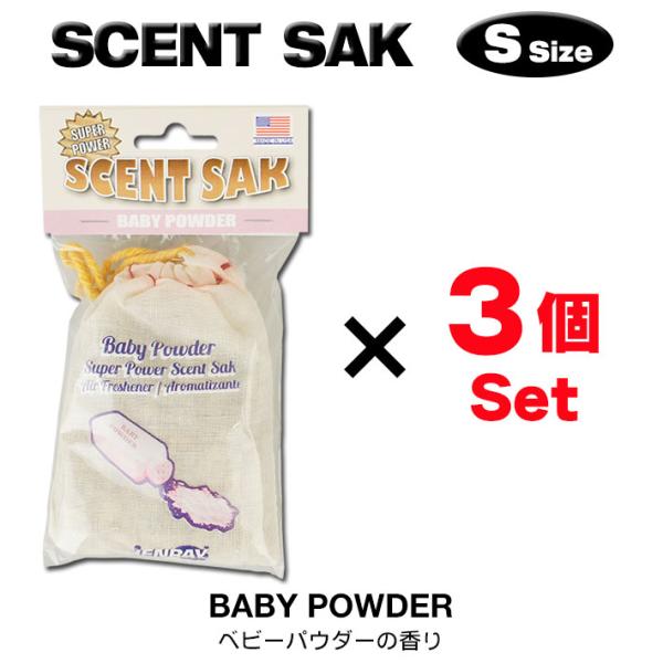 ■ Scent Sak Airfreshener (BABY POWDER) ■新しいスタイルのエアフレッシュナー「Scent Sak（セント・サック）」Scent Sakはペーパータイプのエアフレッシュナーよりもマイルドな香りが長続きする...