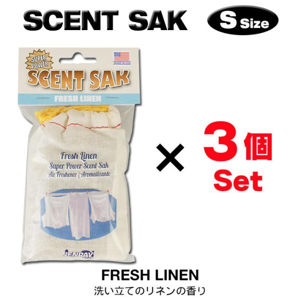 ■ Scent Sak Airfreshener (FRESH LINEN) ■新しいスタイルのエアフレッシュナー「Scent Sak（セント・サック）」Scent Sakはペーパータイプのエアフレッシュナーよりもマイルドな香りが長続きする...