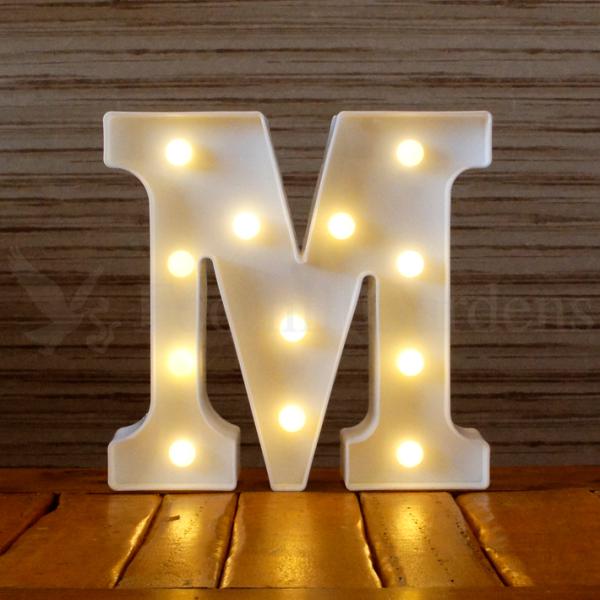 【アウトレット】 マーキー サイン アルファベット ライト ( M ) インテリア LED ランプ マーキーライト レターライト 装飾