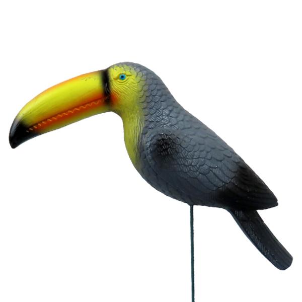 ■ Toucan Bird Animal Stake (Gray) ■大きなクチバシが特徴の南国の鳥、オオハシをモチーフにしたガーデンステイクです。リアルに寄せたカッコイイ雰囲気。男前なガーデンにもピッタリです。玄関周りやお庭の存在感たっぷ...