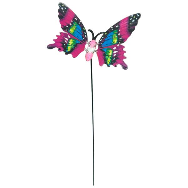 ■ Butterfly Garden Stake（Pink） ■バタフライガーデンステイクは美しい蝶の形をしたガーデンピックです。バネのついた羽が、風に揺れることで羽ばたいてるように動きます。庭や花壇、鉢植えに差すだけで、簡単にカラフルで華...