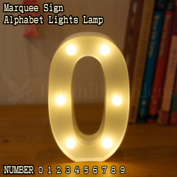 マーキーサイン ナンバー LED ライト ランプ 数字 番号 文字 電池式 照明 飾り 光 装飾 誕生日 結婚式 パーティー メモリアル 看板 サプライズ