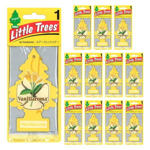 リトルツリー バニラロマ 12枚セット Little Trees 芳香剤 車 部屋 吊り下げ エアフレッシュナー