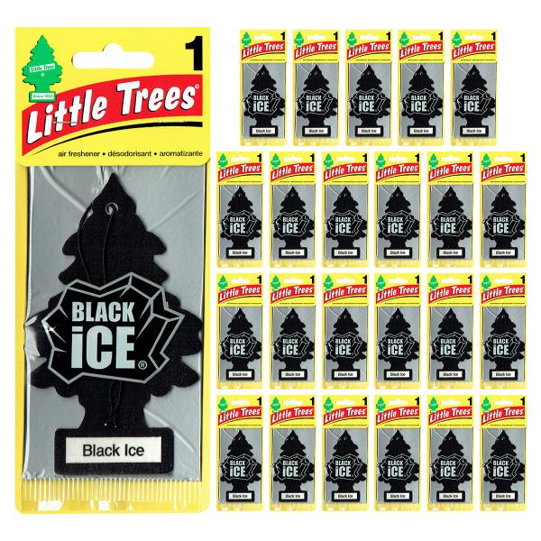 リトルツリー ブラックアイス 24枚セット Little Trees 芳香剤 車 部屋 吊り下げ エアフレッシュナー