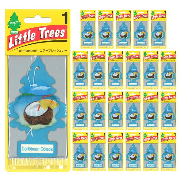リトルツリー カリビアンコラーダ 24枚セット Little Trees 芳香剤 車 部屋 吊り下げ エアフレッシュナー