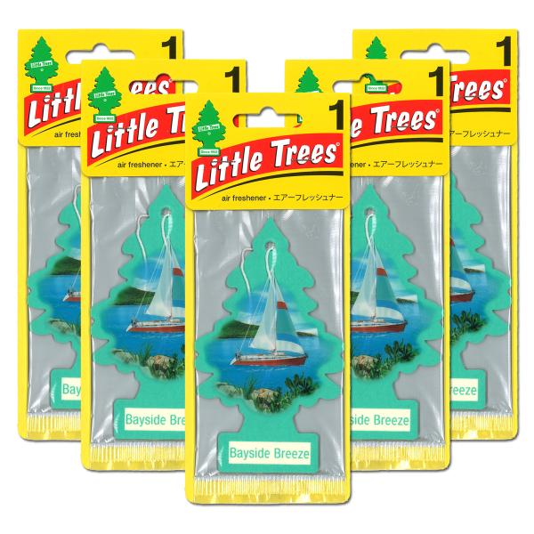 リトルツリー ベイサイド ブリーズ 5枚セット Little Trees 芳香剤 車 部屋 吊り下げ エアフレッシュナー 爆買