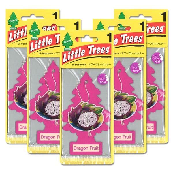 リトルツリー ドラゴンフルーツ 5枚セット Little Trees 芳香剤 車 部屋 吊り下げ エアフレッシュナー 爆買