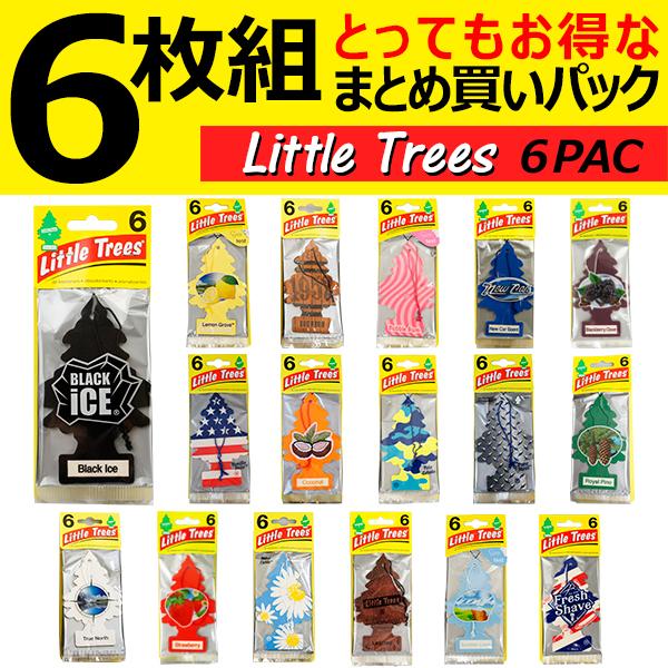 リトルツリー エアフレッシュナー お得な 6枚組 Little Trees 芳香剤 車 部屋 吊り下げ おしゃれ アメリカ アメ雑 メール便送料無料