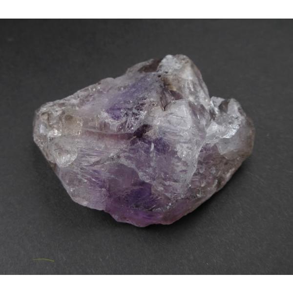 エレスチャル水晶 スモーキーアメジスト 虹あり48g 知識の無尽蔵な源