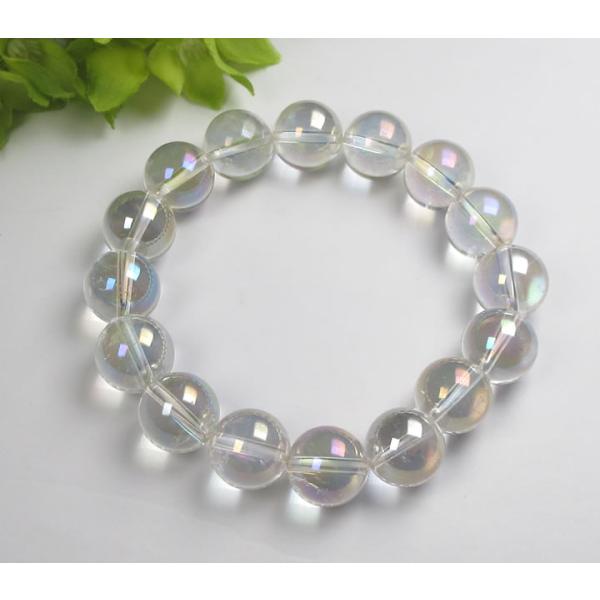 エンジェルオーラクォーツ 12mm ブレスレット 天使の石 B1angelaura005