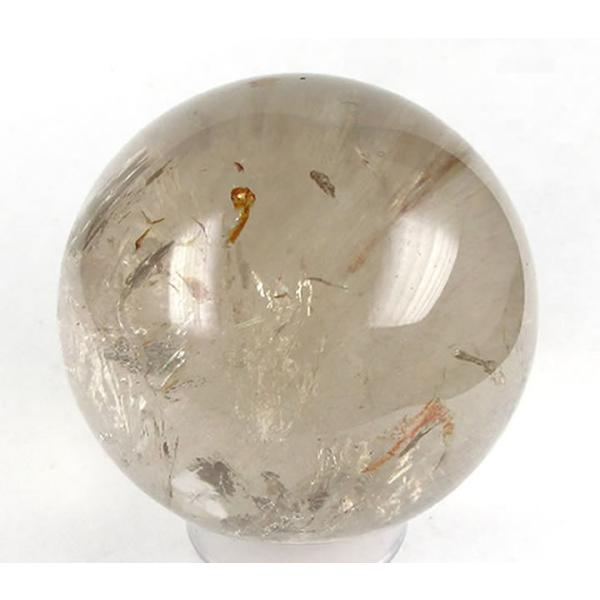 【高品質】スモーキークォーツスフィア　丸玉　透明感、虹あり 訳あり】スモーキークォーツ スフィア 62mm 虹あり 丸玉 ブラジル産