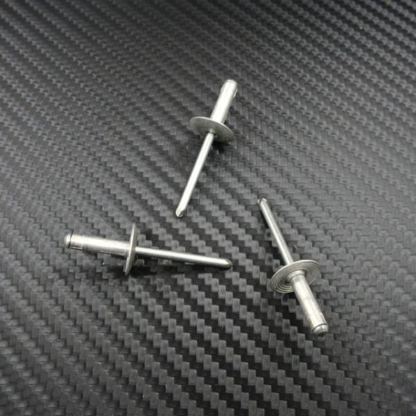 ケーターハム ラージフランジタイプ リベットRIVET. 3/16"x 0.77" Long. Large Flange on Scuttle. Silverケータハムのスカットルパネル横に左右1個ずつ合計2個装着します車両によっては、付い...