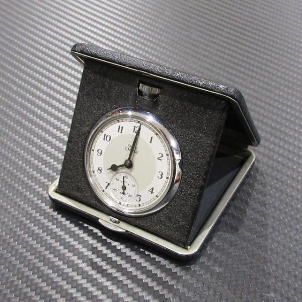 【訳あり】不動・風防なしスミス エンパイア ポケットウォッチ 折りたたみスタンド収納ケース入りSMITHS EMPIRE POCKET WATCH不動、風防がないためアウトレットにて販売しますご理解の上、お買い求めください現状売りです返品・...