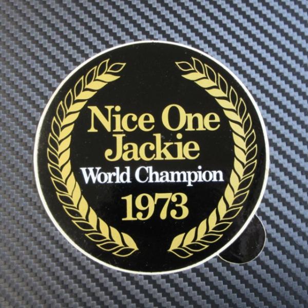 Nice One Jackie World Champion 1973 �X�e�b�J�[ �󏭓�����