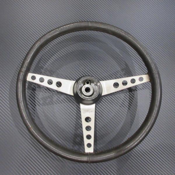 LOTUS ロータス 純正 ステアリングホイール ブラックレザー ダメージ品 ／ LOTUS ELAN Sr3