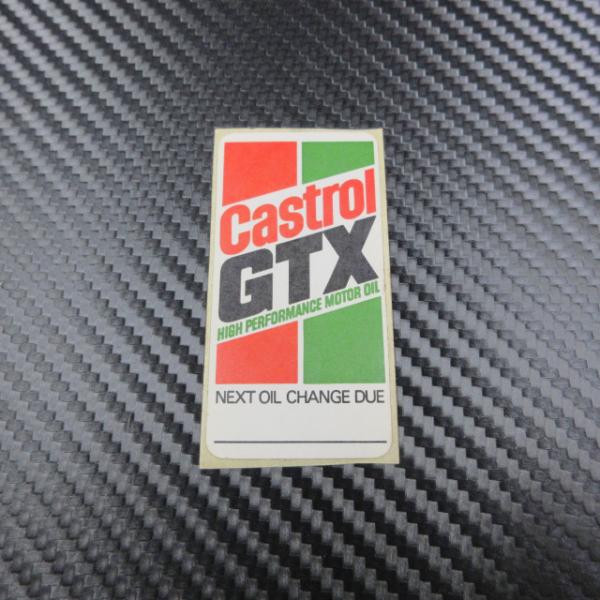 �J�X�g���[�� CASTROL GTX �l�p�` �I�C�������\�� �O�\��X�e�b�J�[