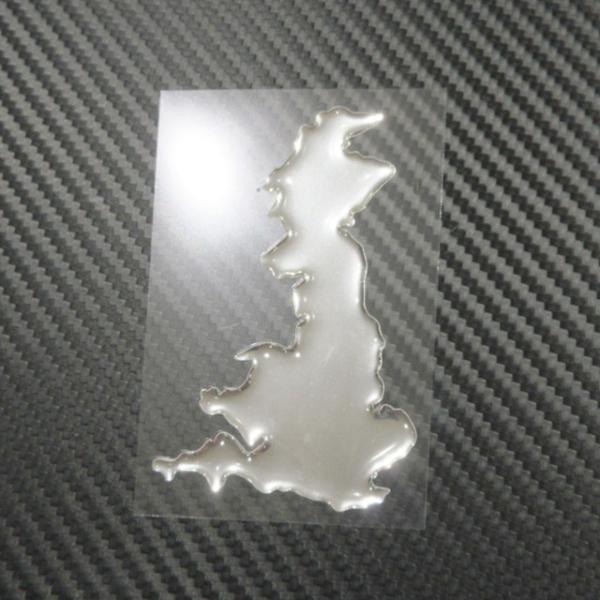 Great Britain ブリティッシュ・アイル クローム 3Dステッカー