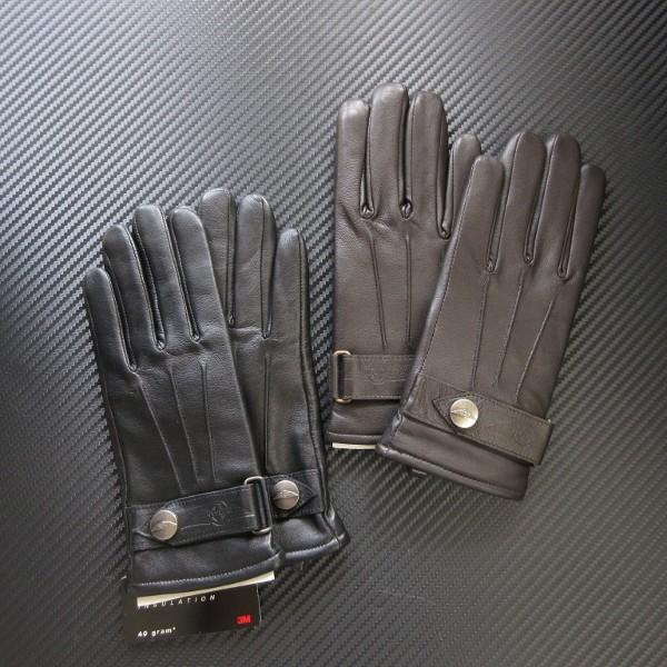 新品未使用 ￼フェラガモ ￼ レディースグローブ ￼ 7.5 MORGAN モーガン シンサレートレザードライビンググローブ ブラック