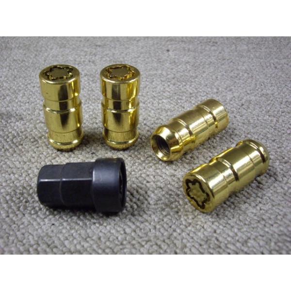 ロックナットSET・14×2.0クローズゴールド全長49mm/優良社外
