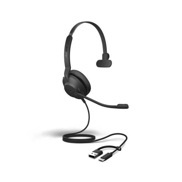 Jabra Evolve2 30 SE MS Mono USB C/A ヘッドセット 片耳 有線 マイク付き ジャブラ