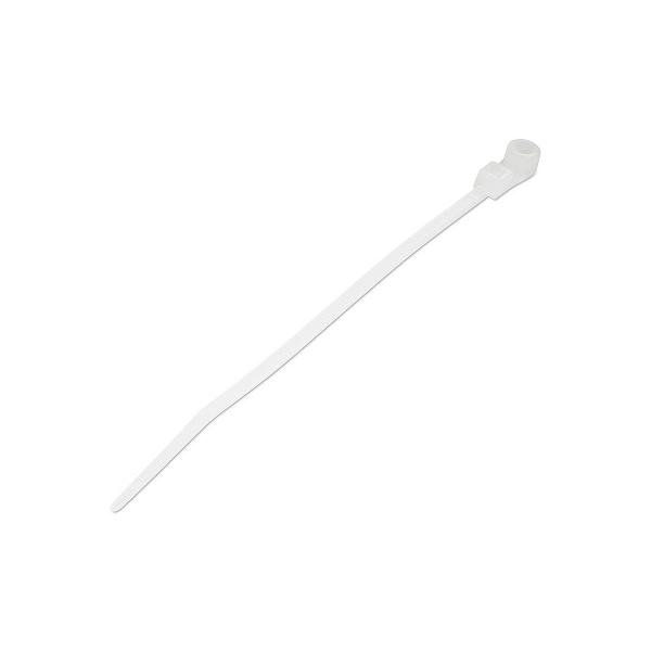 ネジ止め穴付ケーブルタイ 固定穴付 結束バンド 100本入パック 長さ11cm 幅2mm ケーブル束の直径24mm ナイロン66 UL規格認定品 スターテック Startech