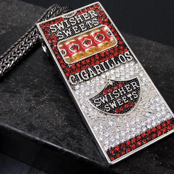 Hip Hop ２カラー ヒップホップフェイクゴールドプラチナ パヴェカラークリスタル Swishersweets 葉巻ボックス ビッグヘッド ブリンブリン B系 Hiphop F Head 90 Accessories Grace 通販 Yahoo ショッピング