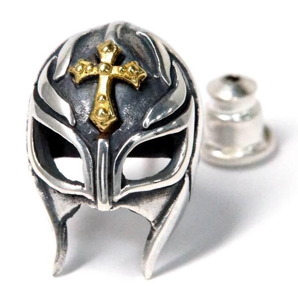 シルバー925 スタッド ピアス メキシコ プロレス ルチャリブレ マスク