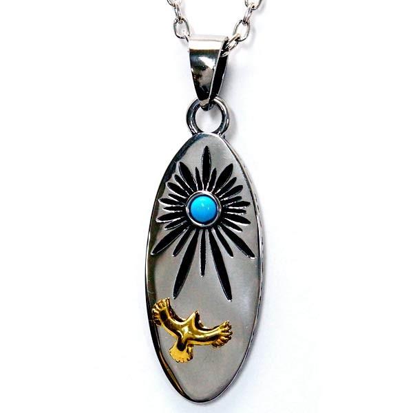 Indian Jewelry ターコイズカラービーズ アメリカンイーグル 鷲