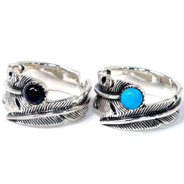 Indian Jewelry インディアンジュエリー リング フェザー 羽 ラウンド