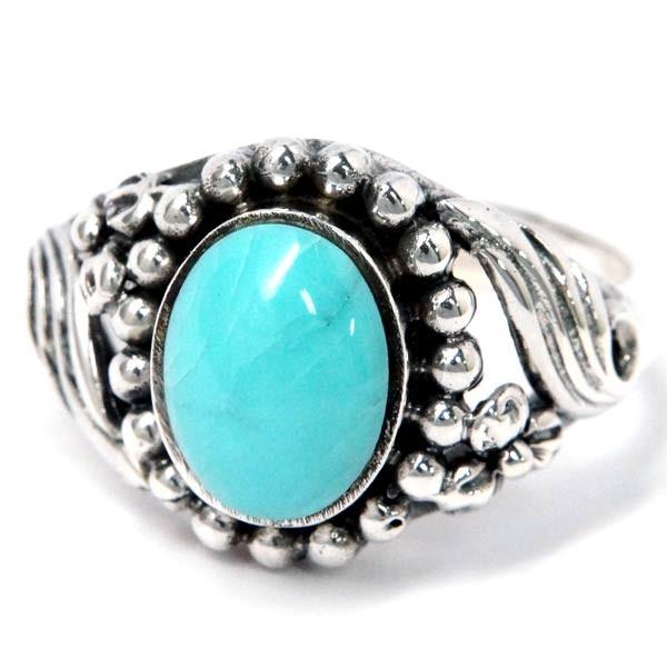 Indian Jewelry インディアンジュエリー リング 天然石 ターコイズ