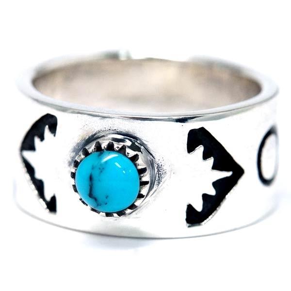 Indian Jewelry インディアンジュエリー リング 天然石 ターコイズ 