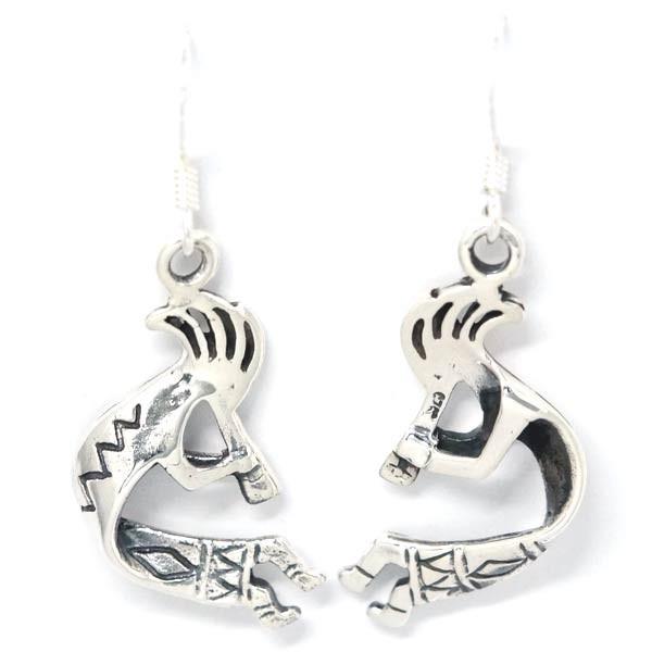 Indian Jewelry インディアンジュエリー フックピアス ココペリ 精霊 