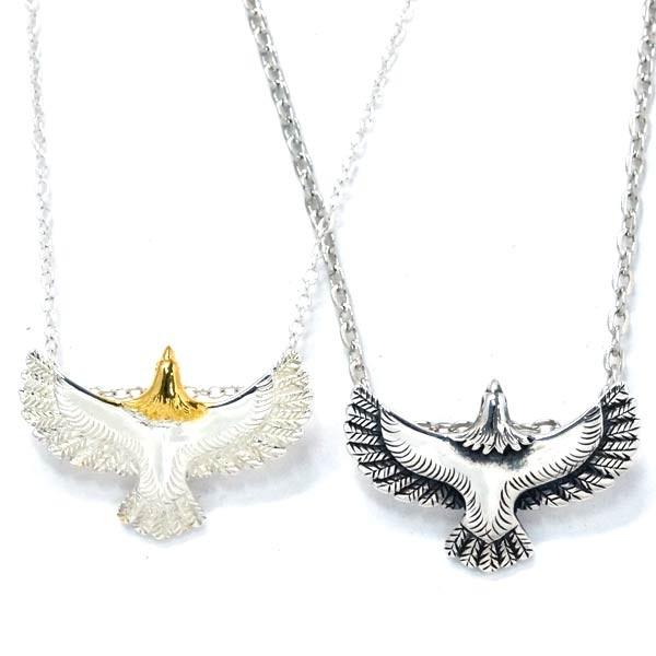 雰囲気抜群 頭金 シルバー 中イーグル ペンダント トップ ネックレス 鷲 Indian Jewelry インディアンジュエリー ペンダント ネックレス