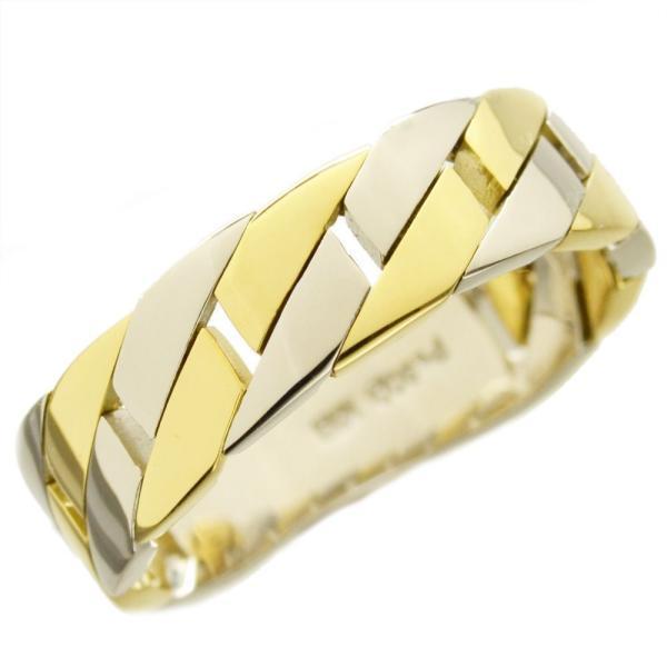 18金　喜平　デザインリング 喜平リング 18金 指輪 メンズ K18 18k ゴールド プラチナ コンビ 地金